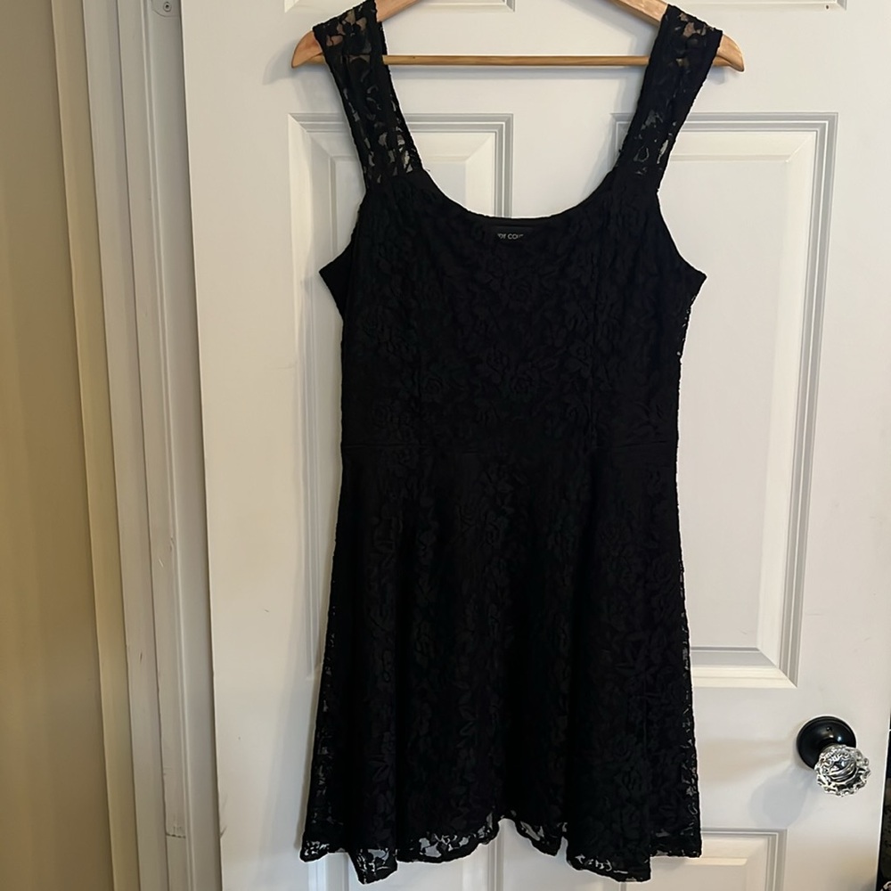 Black Lace Mini Dress